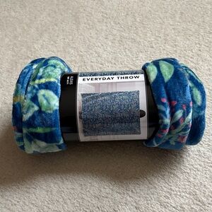 Blue/Green Floral Blanket